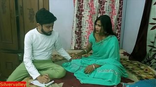 Hindi sexy mom teaching her special student how to romance and sex with hindi voice Video