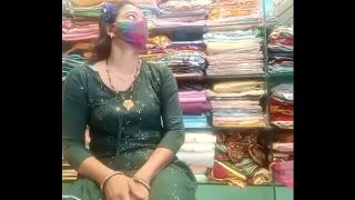 horny boss fucking hot bhabhi in the textile shop Video